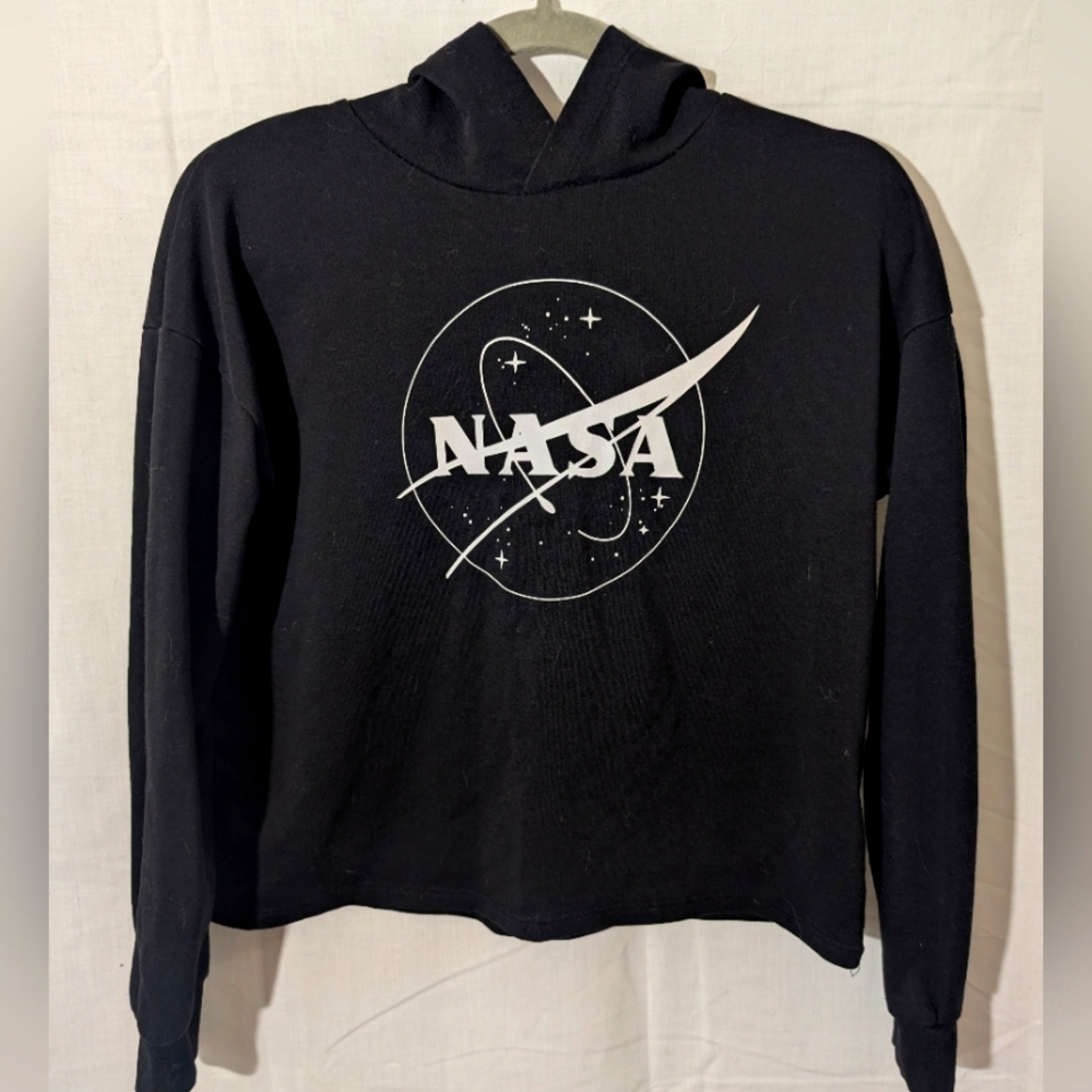 NASA Black Hoodie, H&M, Girls 12/14